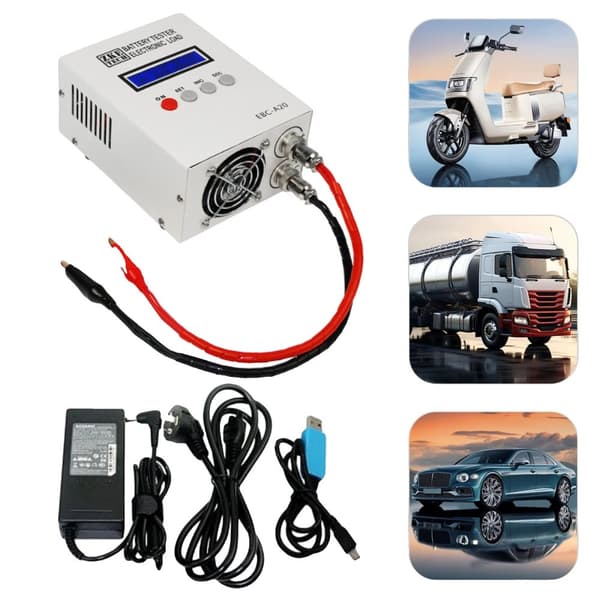EBC-A20 LCD Batterikapacitetstesteren, Dual Batterikompatibilitet, Præcise Spændings- og Strømtest, 85W Effekt
