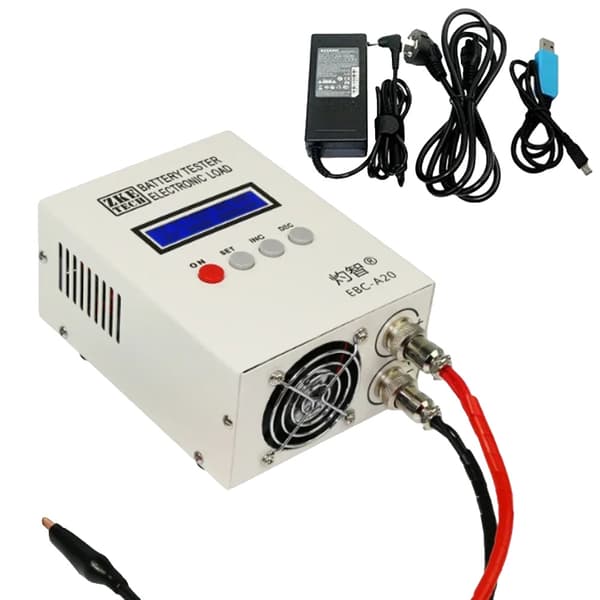 Batteri, 20A afladning, 5A opladning, LCD-skærm,Kapacitet Tester
