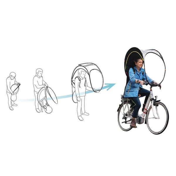 Bub-up Regnbeskyttelse Til Cykling Regnslag/ Blå  Dreng