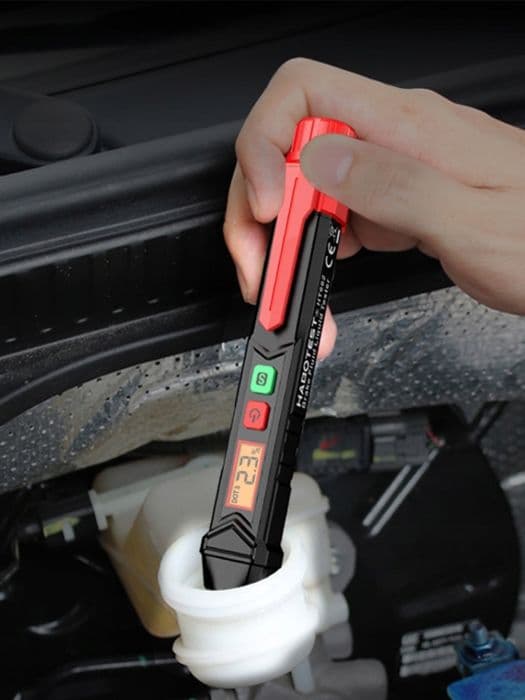 TESTARE AV FRIKTIONSVÄTSKA KONSENTRATIONSMÄTARE 0-4% DOT3 DOT4 DOT5.1 + BATTERIER