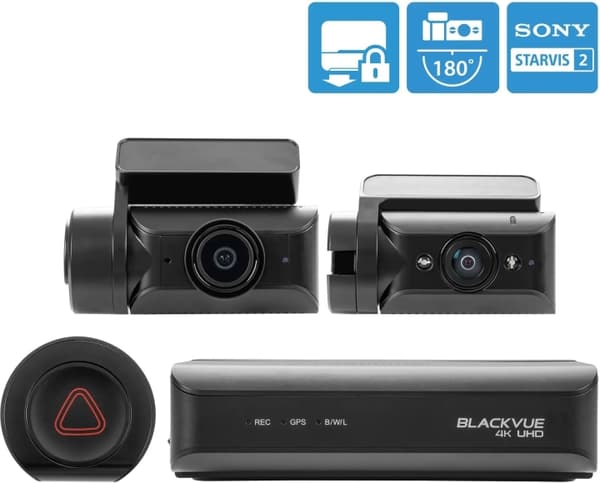 BlackVue DR970X-2CH Box IR Plus 64 GB bilkamera med dubbla kanaler