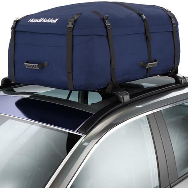 HANDIWORLD HandiHoldall Kapacitet 330 liter - Mjuk taklåda - Vikbar - Väderbeständig - Blå