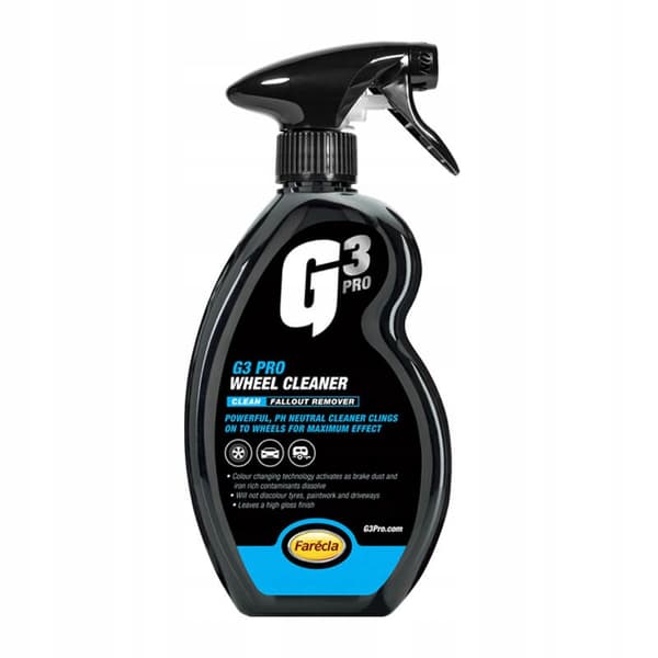 G3 PRO Wheel Cleaner 500ml rengöringsvätska för fälgar Biltvätt och rengöring