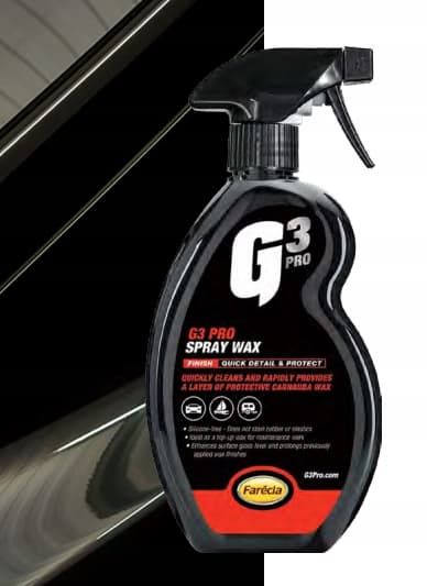 G3 PRO Spray Wax 500ml Bilvax i sprayform Vaxning av lack