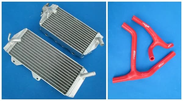 Højtydende aluminiumsradiator, 30% kølekapacitetsforøgelse, flykvalitetsmateriale,Rød