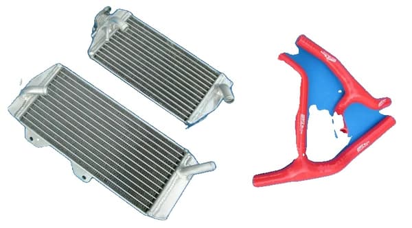Højtydende aluminiumsradiator, 30% kølekapacitetsforøgelse, flykvalitetsmateriale,Rød Rød