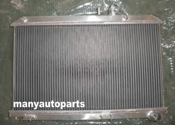 Aluminium Racing Radiator, Passer til Mazda RX-8 SE17, Inkluderer 2 Køleblæsere, Forbedret Varmeafledning