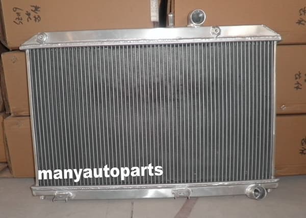 Aluminium Racing Radiator, Passer til Mazda RX-8 SE17, Inkluderer 2 Køleblæsere, Forbedret Varmeafledning