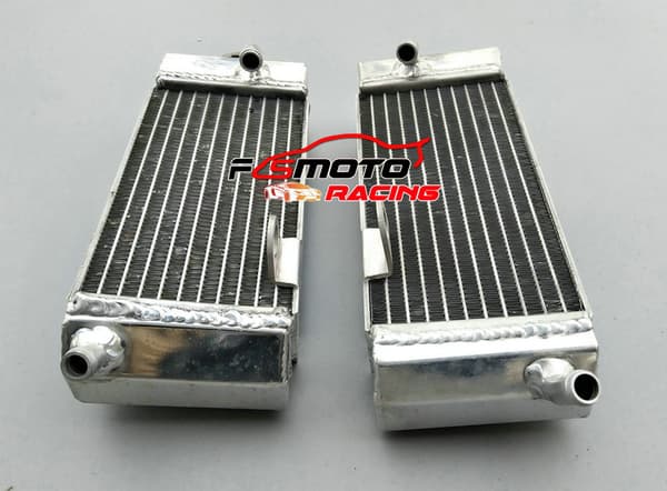 Aluminiumkøler til Yamaha YZ125 YZ250, Øget kølekapacitet, Holdbar TIG-svejset design, Vakuum-loddet kerne
