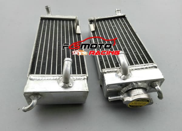 Aluminiumkøler til Yamaha YZ125 YZ250, Øget kølekapacitet, Holdbar TIG-svejset design, Vakuum-loddet kerne