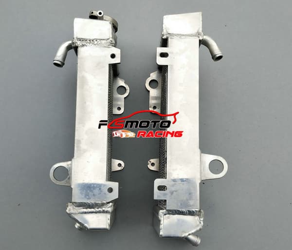 Aluminiumkøler til Yamaha YZ125 YZ250, Øget kølekapacitet, Holdbar TIG-svejset design, Vakuum-loddet kerne