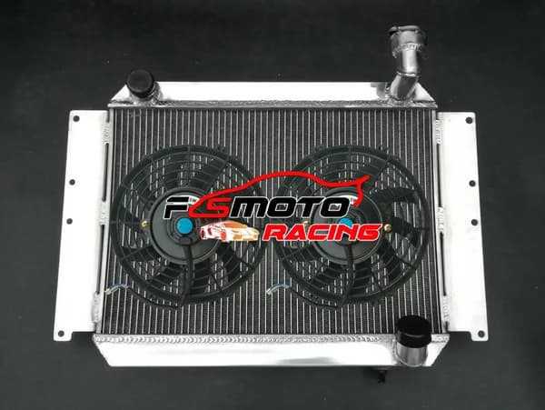 Aluminiumkøler, understøtter op til 700HK, passer til Chevrolet Corvette modeller 1955-1960,Radiator Og 2 Fans
