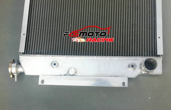 Aluminiumradiator, kraftig kølekapacitet, præcisions TIG-svejset, helt i aluminium konstruktion.