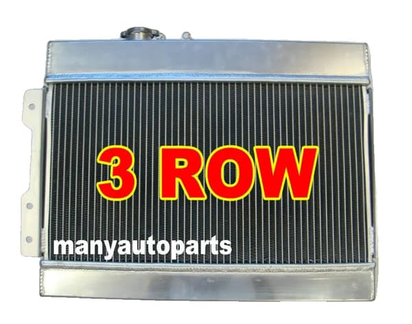 Aluminiumlegering Radiator, 3 Række Design, Kompatibel med Datsun 1600,Rød