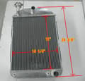 Miniatyrbild 3 av 4: 3-radig aluminiumkylare, förbättrad kylprestanda, hållbar aluminiumkonstruktion, perfekt passform för Ford-modeller