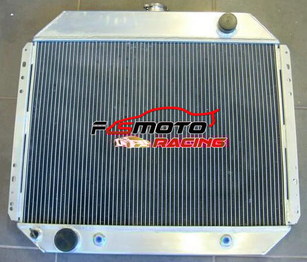 Ford F100 F250 F350 V8 Aluminium Radiator, Indbygget Oliekøler, Høj Køleeffektivitet, Holdbar Konstruktion