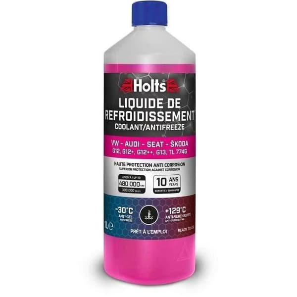 Jäähdytysneste - HOLTS - HAFR0005B - Erikois VW-AUDI-SEAT-SKODA G12/ G12+ / G12++ / G13 / TL 774G 1L