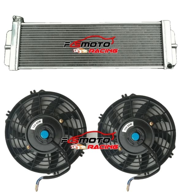 Universell Luft-till-Vatten Intercooler, 24"x8"x2.5", Hög Kylkapacitet,Intercooler OCH FLÄKT