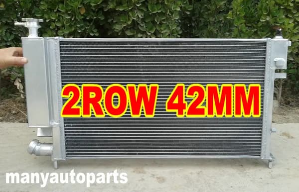 Aluminiumlegering, 40% ökad kylkapacitet, TIG-svetsade tankar,endast radiator