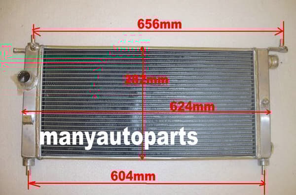 Aluminiumkylare för Opel Vauxhall Corsa GSi Turbo, Lätt konstruktion, Hög hållbarhet, Perfekt passform 1993-1999