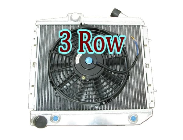Aluminium, 3 rækker, 1.4L OHV motor kompatibel,Radiator og blæser