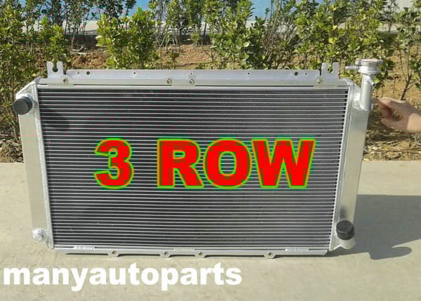 Aluminium Radiator Samling, Kompatibel med Nissan Patrol Y60 GQ 4.2L TB42S, Inkluderer Skjold og Ventilatorer