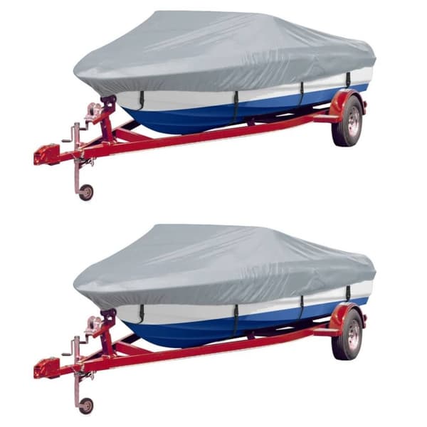 vidaXL Båttrekk 2 stk grå lengde 519-580 cm bredde 294 cm