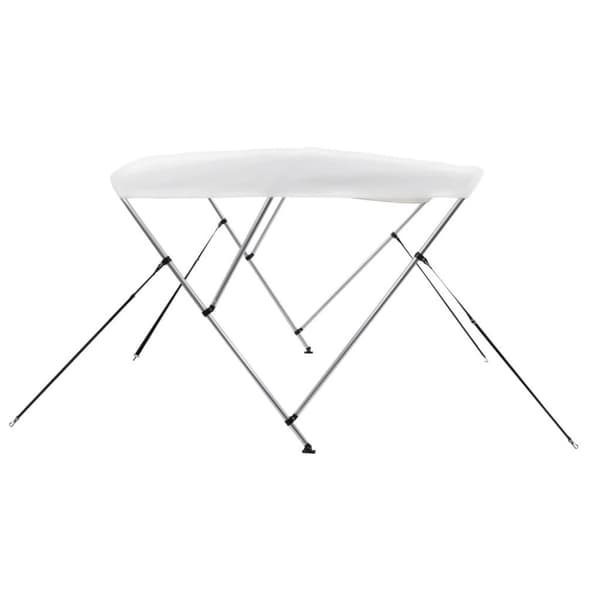vidaXL Biminitopp 3-buet hvit 183x196x137 cm