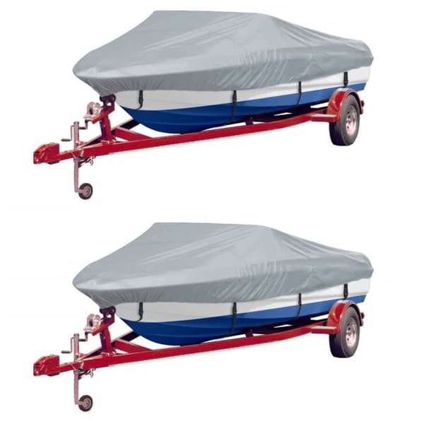 vidaXL Båttrekk 2 stk grå lengde 427-488 cm bredde 229 cm