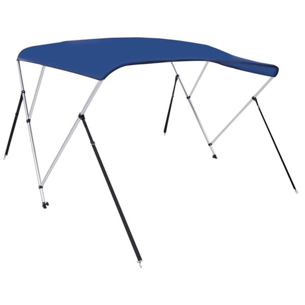 vidaXL biminitop med 3 buer 183x140x137 cm blå
