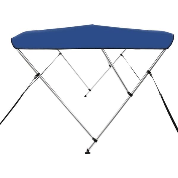 vidaXL biminitop med 3 buer 183x140x137 cm blå