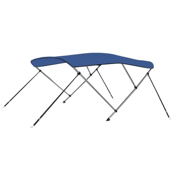 vidaXL biminitop med 3 buer 183x140x137 cm blå