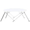 Miniatyrbilde 5 av 11: vidaXL Biminitopp 4-buet hvit 243x(230-244)x137 cm