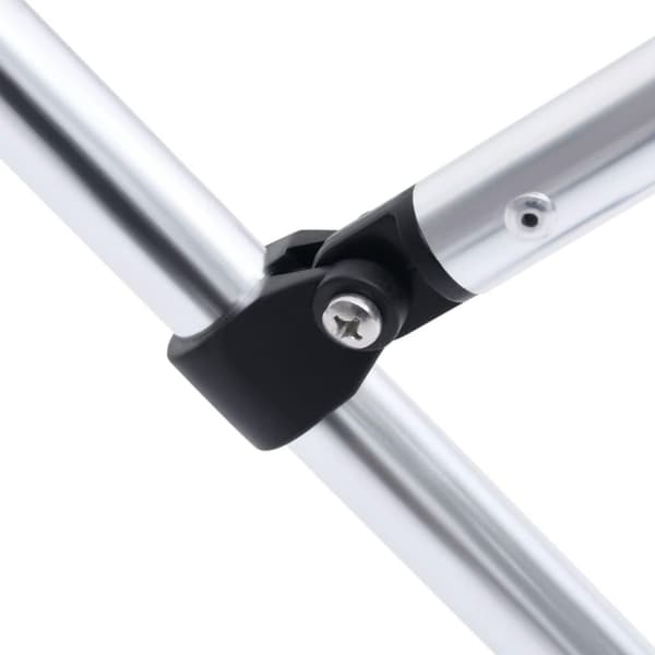 vidaXL Biminitopp 4-buet hvit 243x(230-244)x137 cm