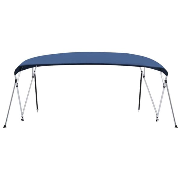 vidaXL biminitop med 4 buer 243x(230-244)x137 cm marineblå