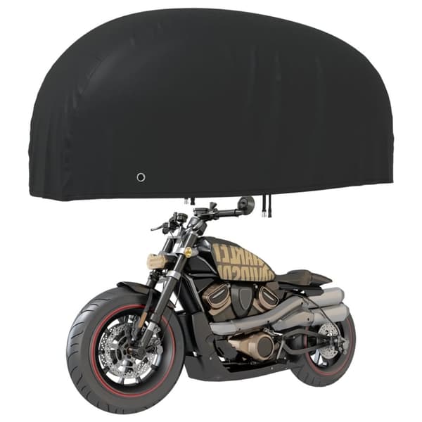 vidaXL Moottoripyörän suoja musta 220x95x110 cm 210D Oxford kangas