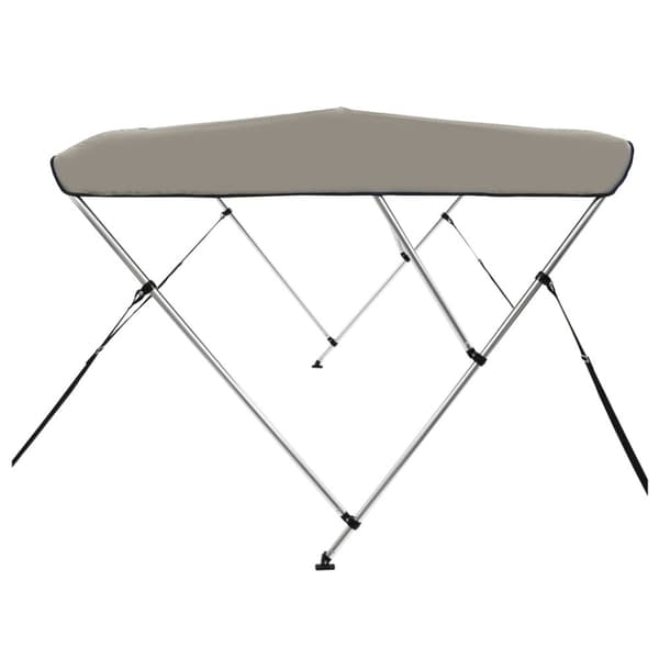 vidaXL biminitop med 3 buer 183x160x137 cm grå