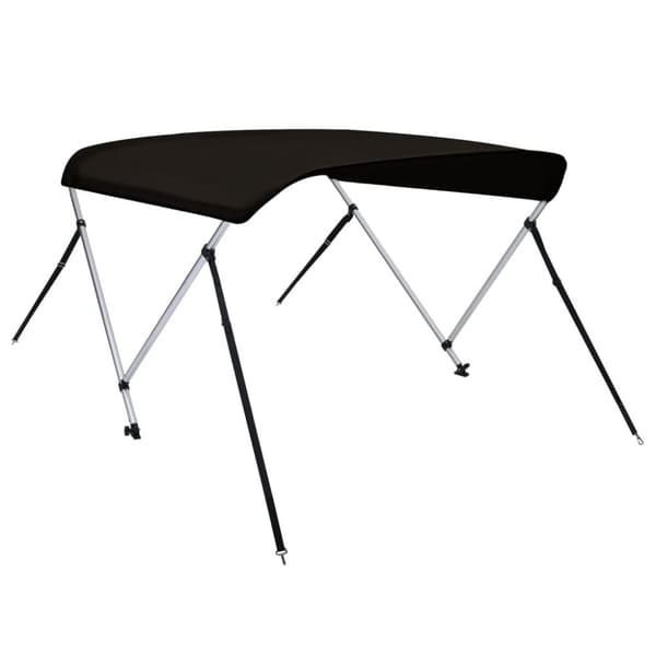 vidaXL biminitop med 2 buer 178x138x96 cm sort