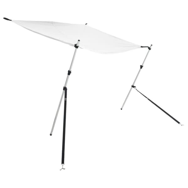 vidaXL T-kate Varjostimen jatke valkoinen 170x208x(115-183) cm