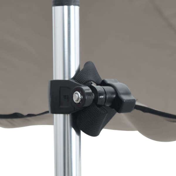 vidaXL T-kate Varjostimen jatke antrasiitti 170x208x(115-183) cm