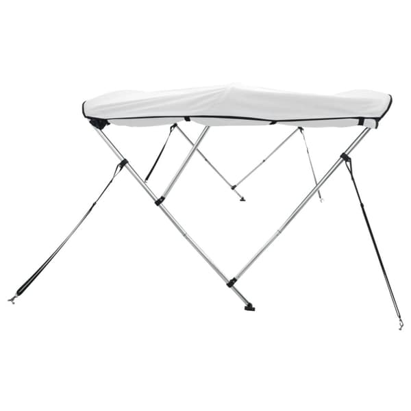 vidaXL Båtkalesje 4-buet med sidevegger 243x(230-244)x137 cm