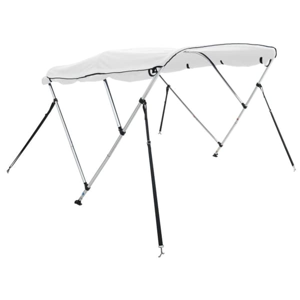 vidaXL Båtkalesje 4-buet med sidevegger 243x(230-244)x137 cm