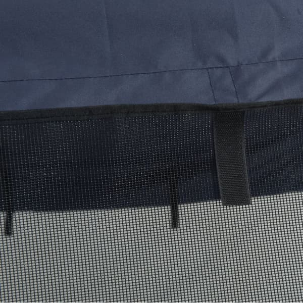 vidaXL 3-kaarinen Bimini-kate verkkosivuseinillä 183x(137-152)x137 cm