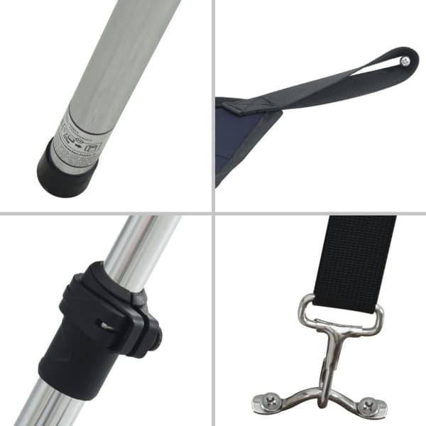 vidaXL T-Top solskjermutvidelse blå 174x205x(115-194) cm