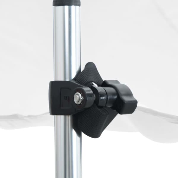 vidaXL T-Top solskjermutvidelse hvit 170x170x(113-182,5) cm