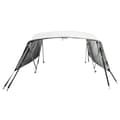 Miniatyrbilde 3 av 11: vidaXL Båtkalesje 4-buet med sidevegger i netting 243x(170-182)x137 cm