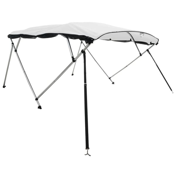 vidaXL Båtkalesje 4-buet med sidevegger i netting 243x(170-182)x137 cm