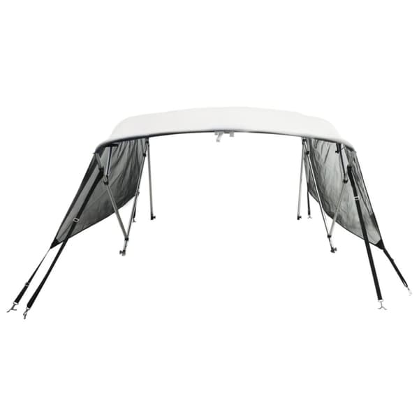 vidaXL 3-kaarinen Bimini-kate verkkosivuseinillä 183x(137-152)x137 cm