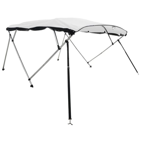 vidaXL 3-kaarinen Bimini-kate verkkosivuseinillä 183x(137-152)x137 cm