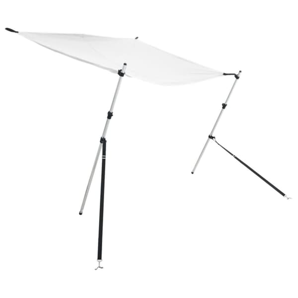 vidaXL T-sejl til båd 174x205x(115-194) cm forlængerdel hvid